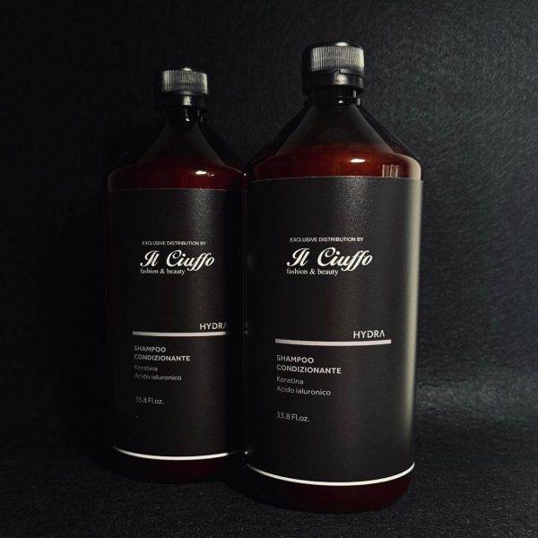 Prodotto Hydra Shampoo 1L per capelli normali e secchi.